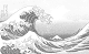 7961G用の背景画像 富嶽三十六景 神奈川沖浪裏 サムネイル用