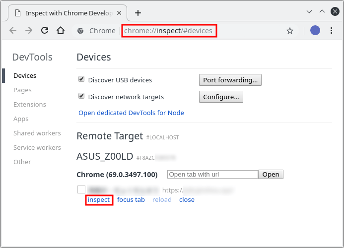 AndroidのChromeブラウザのDevtoolsを利用する 3