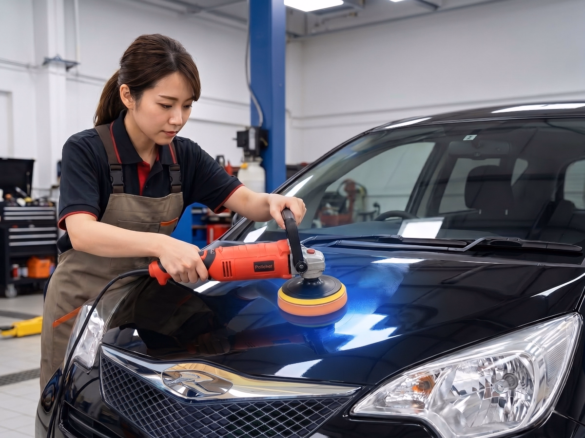 古い車の原状回復 くすんだクリア層を磨いてツヤ肌復活 前編